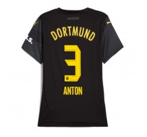 Borussia Dortmund Waldemar Anton #3 Koszulka Wyjazdowa damskie 2024-25 Krótki Rękaw